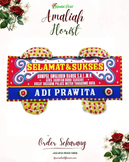 Papan Bunga Ucapan Selamat Bunihara